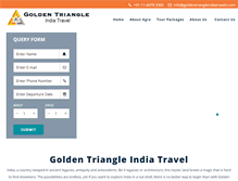 Tablet Screenshot of goldentriangleindiatravel.com